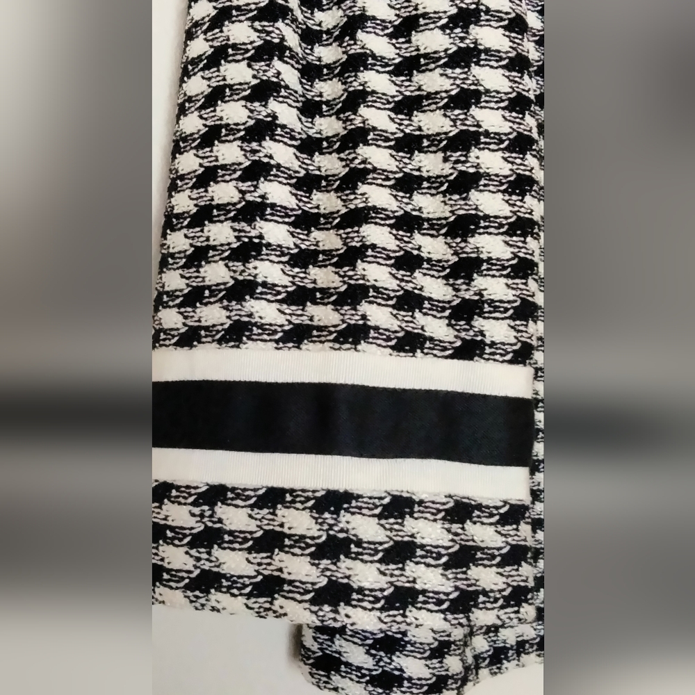 St John Evening Jacket, Black/White Size 12 - Picture 5 of 6